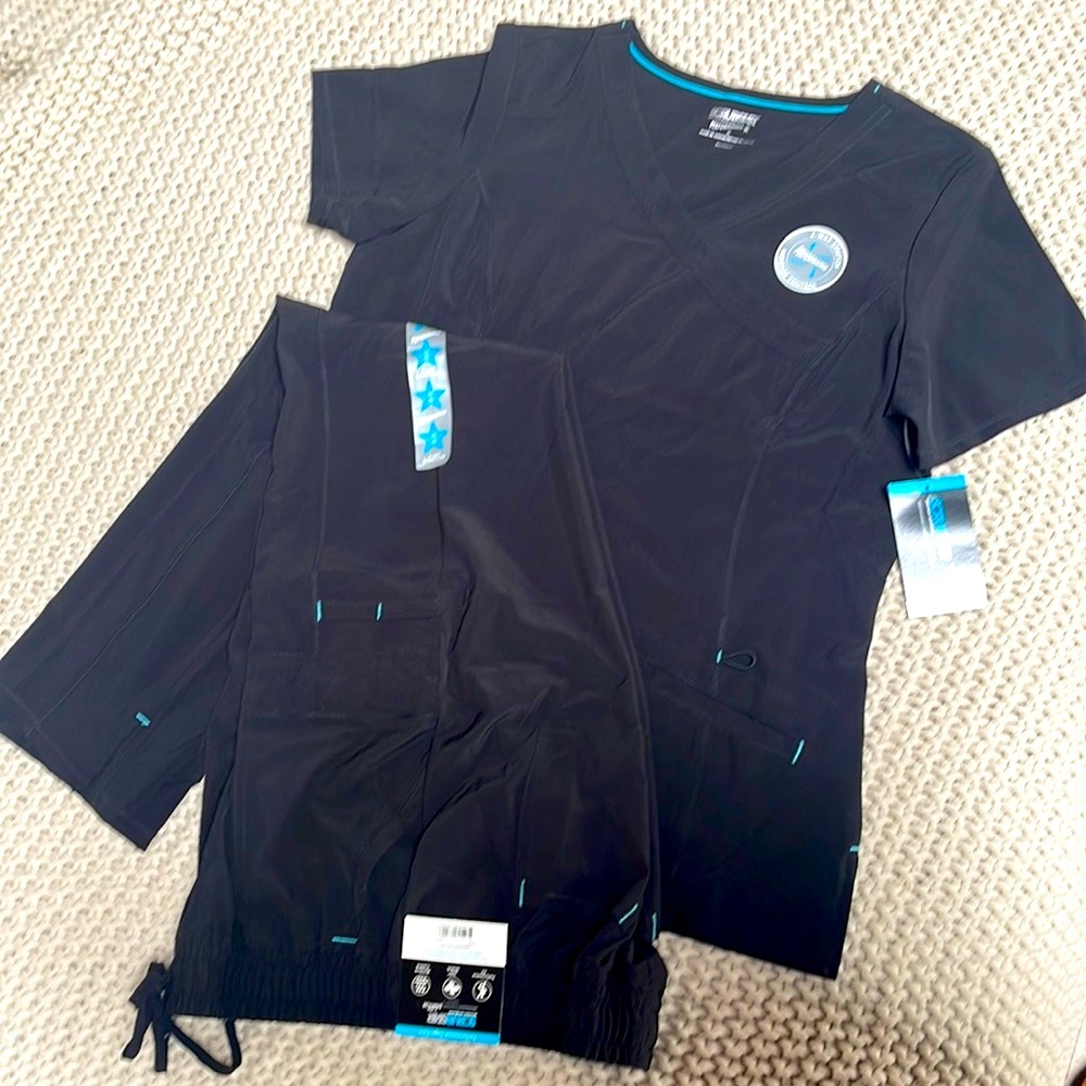 Set of Black Premium Scrubs Size M